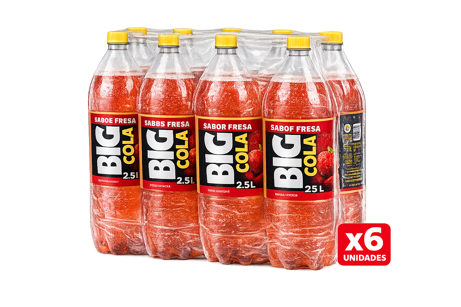 Bebida Big Cola Fresa 2.5L