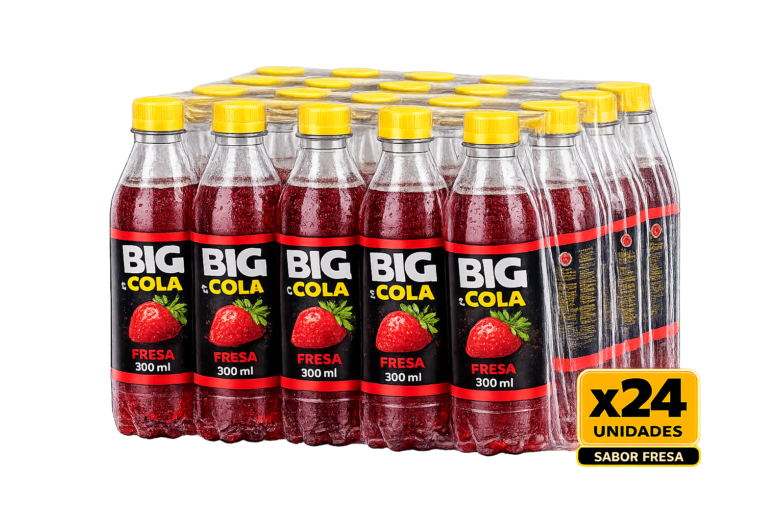Bebida gaseosa Big Cola Fresa 300ml
